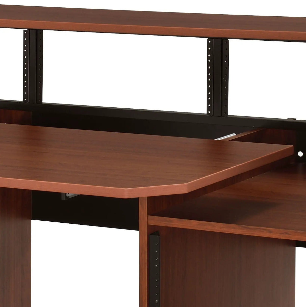 Annette Music Desk | Wood Finish | 18 Mm Thick Tabletop | Cable Management