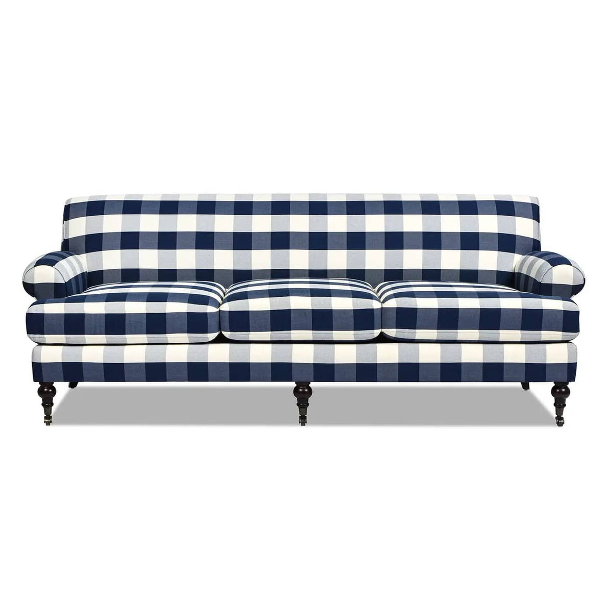 Alana Lawson Modern Three Cushion Tightback Sofa | 3 Pieces | Solid Wood & Plywood | Living Room