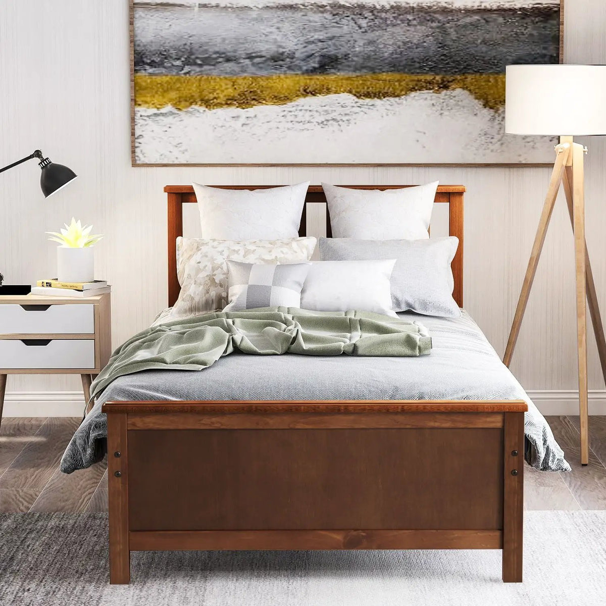 Platform Bed | Wood Slat Support | Headboard And Footboard