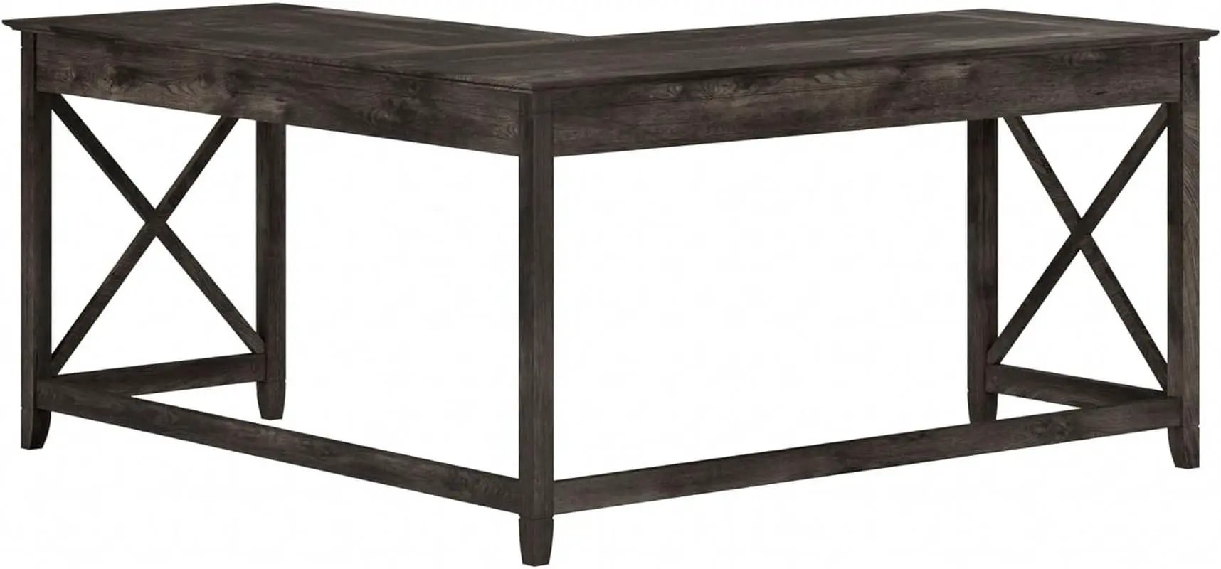 60 Inch L Shaped Desk Modern Farmhouse Home Office from PriceLows™