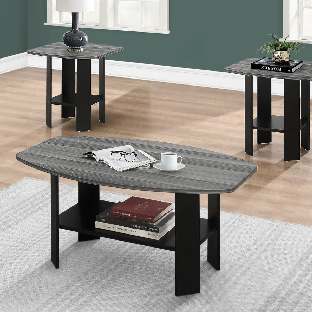 Coffee End And Accent Table Set | Set Of 3 | Wood-Look Finish | Child And Pet Safe