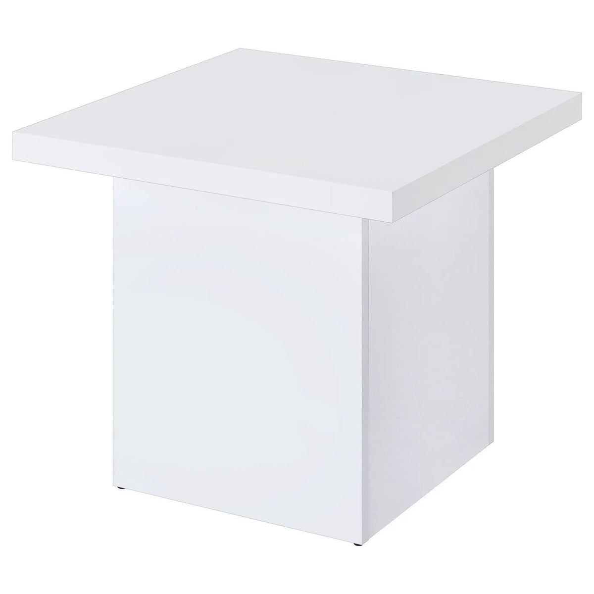 Devar 3-piece Square Coffee End Table Set White High Gloss | 3-Piece Set | Engineered Wood | Dining Room