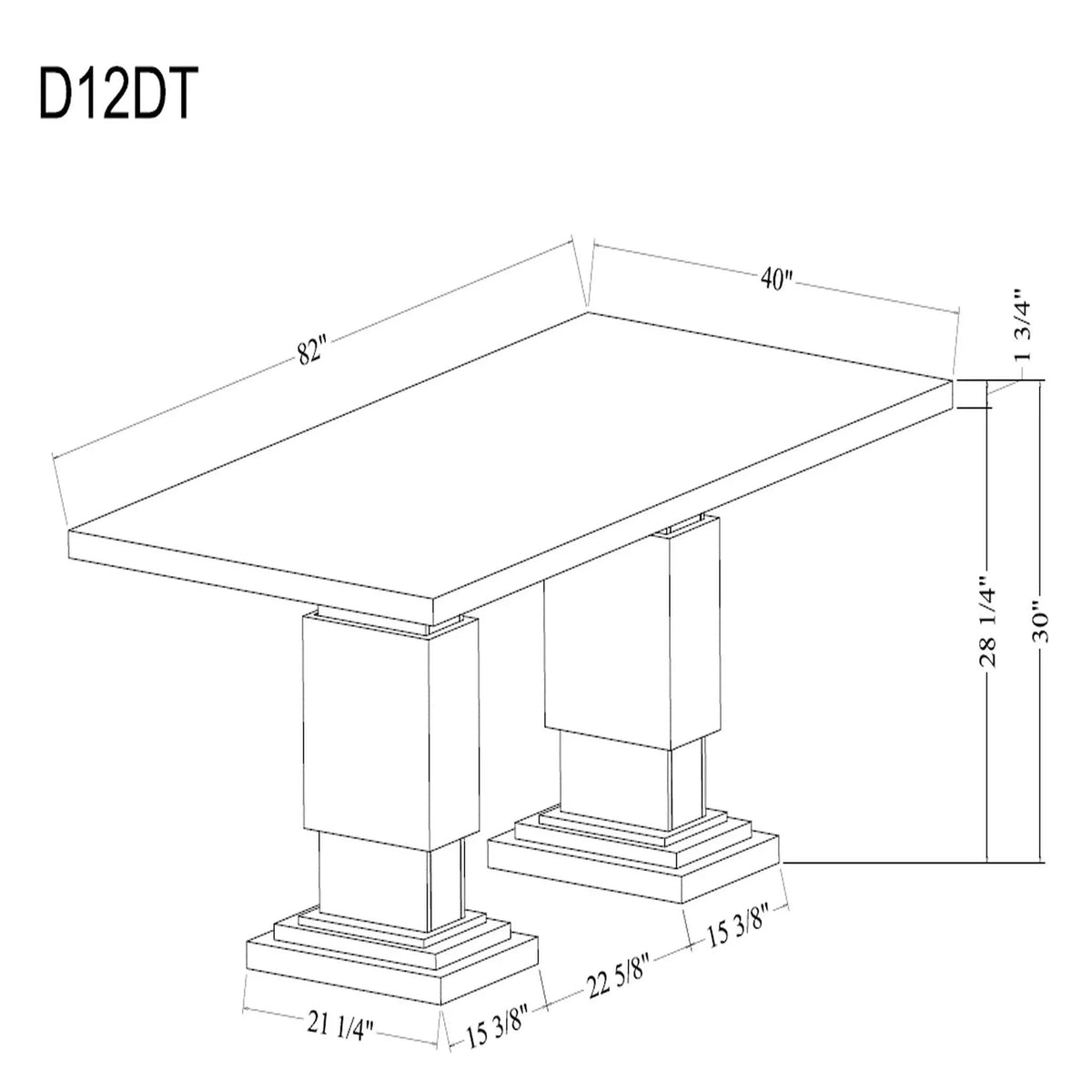 Dining Table Set | Faux Marble Finish | Pedestal Base | 4 Chairs