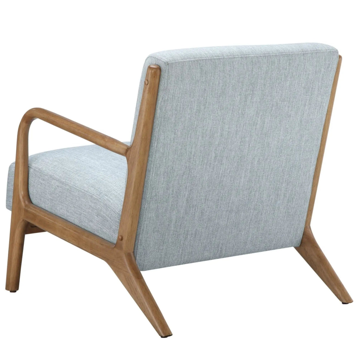 Mid Century Lounge Chair | Solid Wood Frame | High Density Foam | Elm Finish