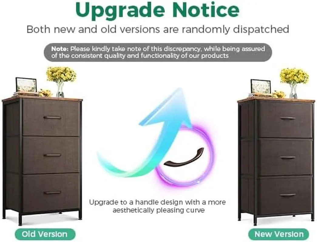 Small Brown Dresser With Three Drawers For Bedroom from PriceLows™
