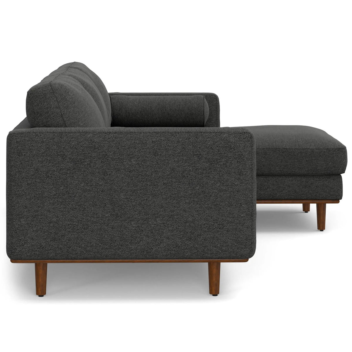 Morrison Upholstered Sectional Sofa | Genuine Aniline Leather | Chaise Cushions | 102.2 Inch Length