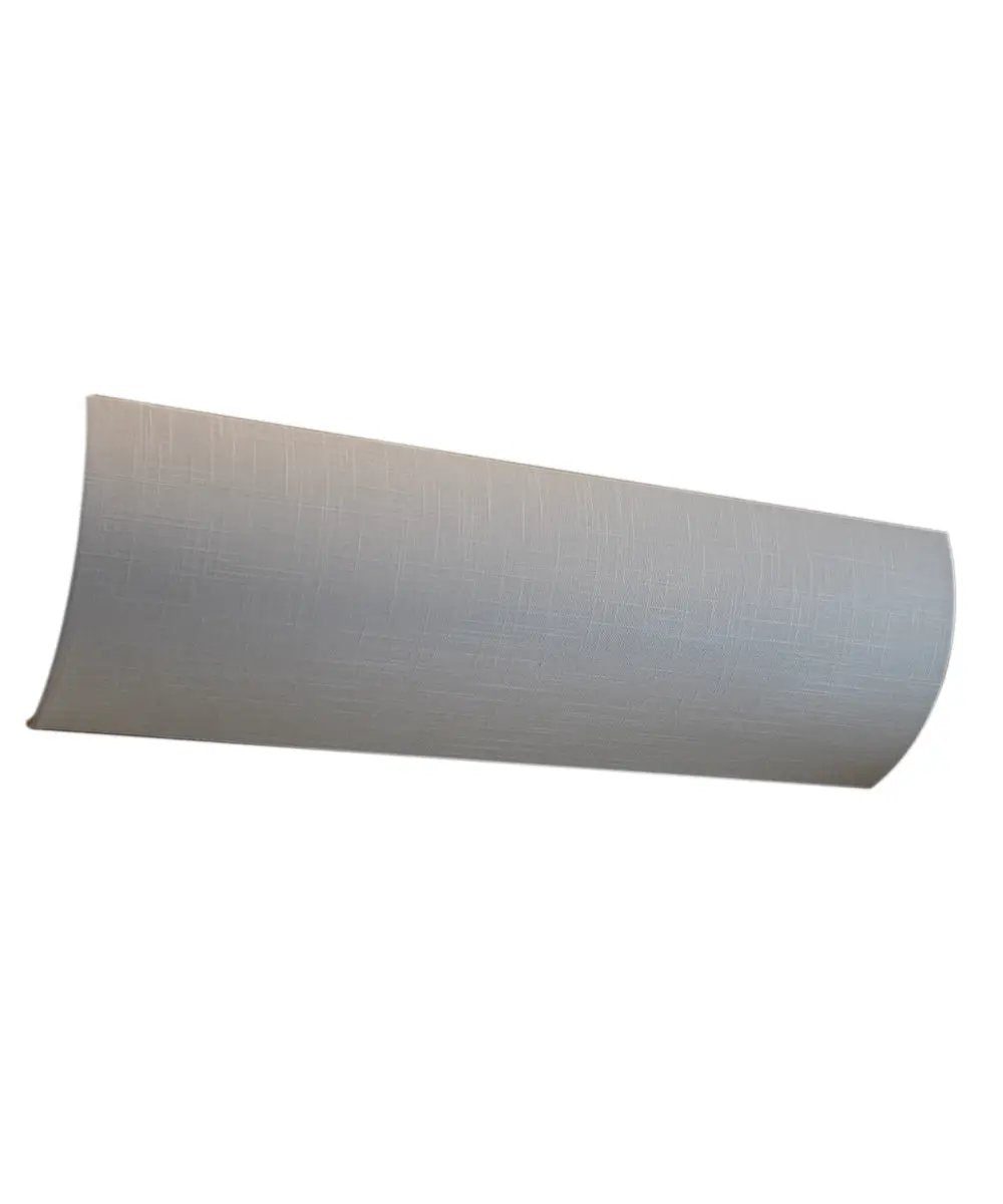 Moderne Vanity Light Cover | 32 Inch | White | Textured Fabric | Hollywood