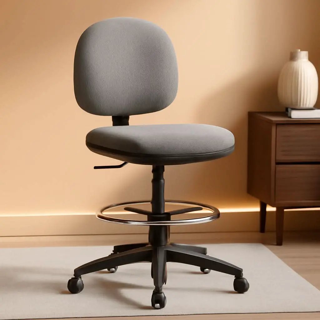 Pneumatic Adjustable Multi Task Stool Gray For Office Use from PriceLows™