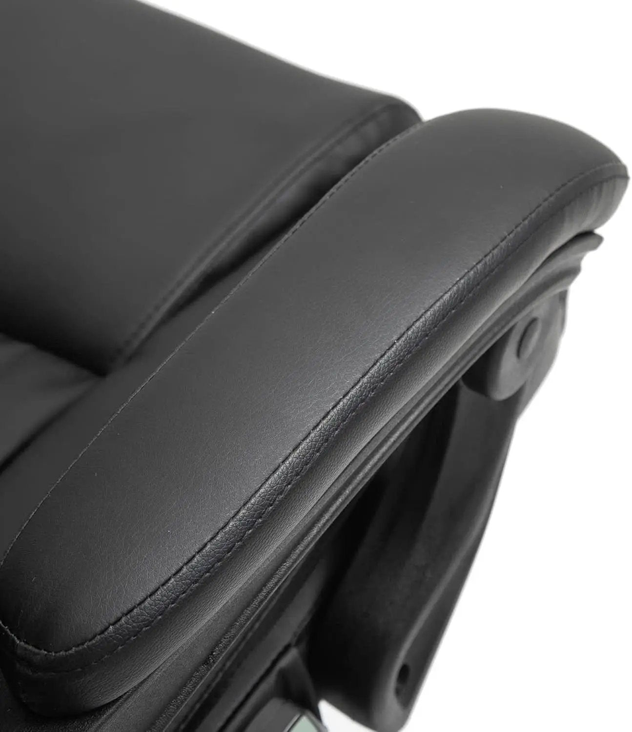 High Back Massage Office Chair With 6 Vibration Points And Footrest Black from PriceLows™