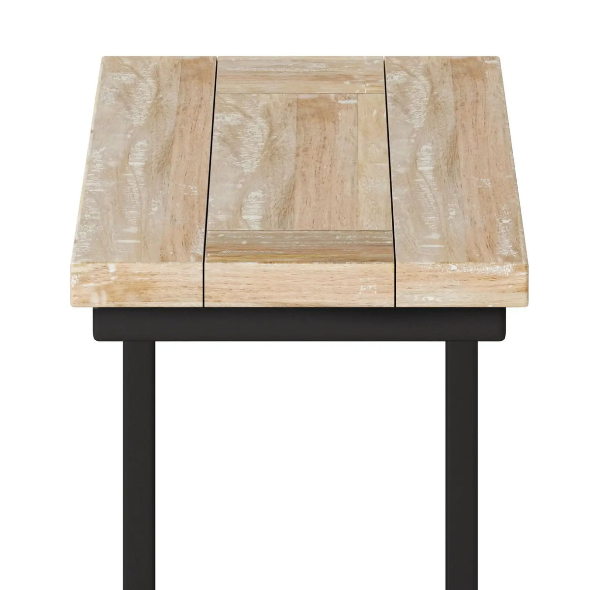 Skyler C Side Table | Handcrafted Solid Wood | Slide Under Couch Design | 24 Inch Height