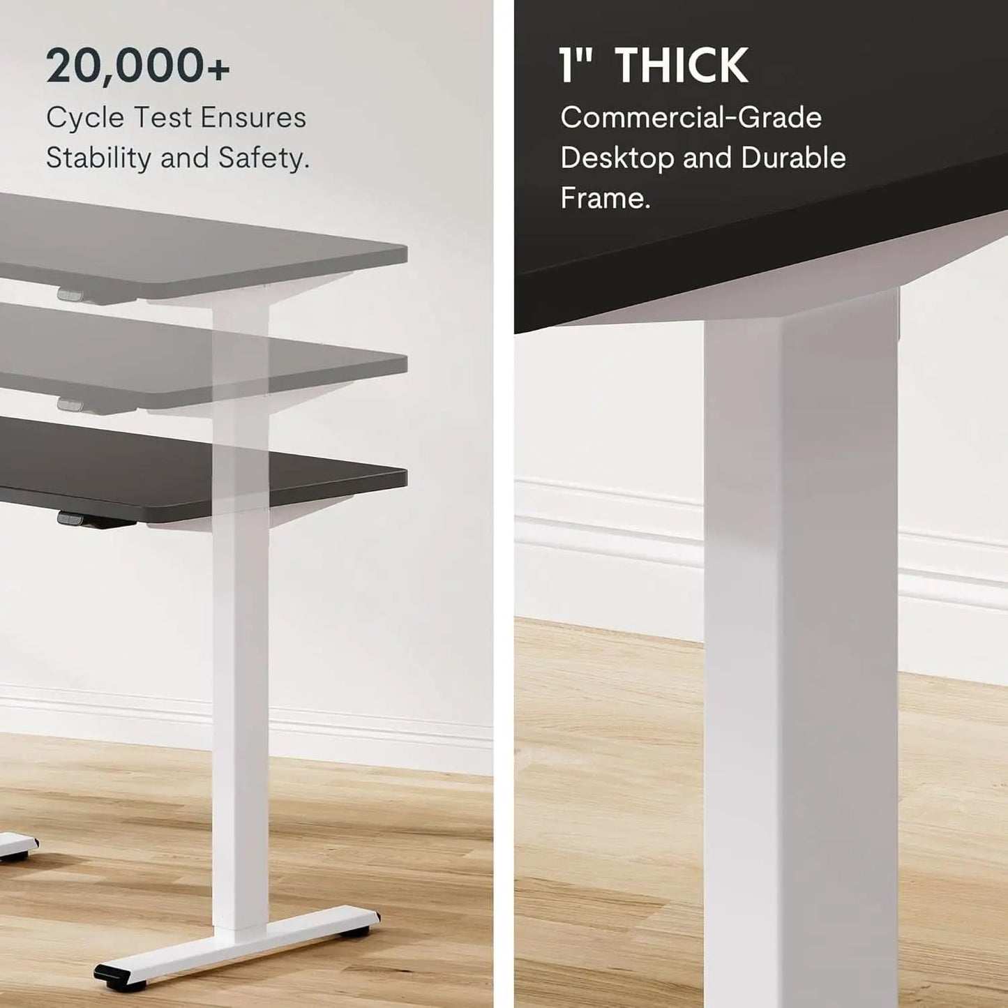 Electric Standing Desk 48x24 Inch Adjustable Height from PriceLows™