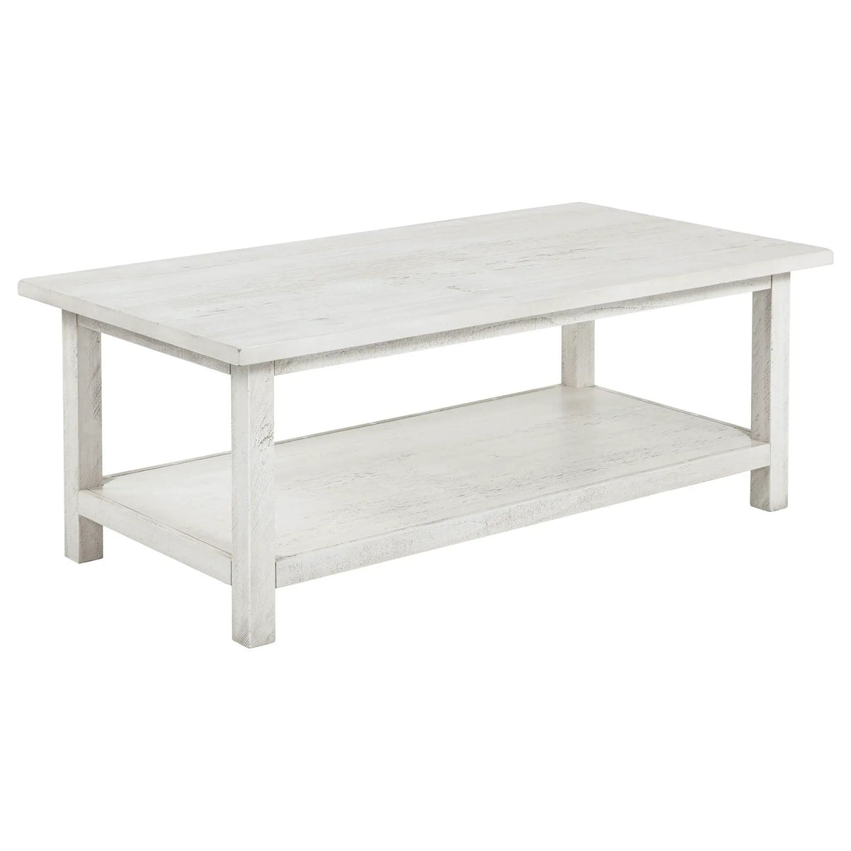 Payne 2-piece Coffee and End Table Set Distressed | 2-Piece Set | Engineered Wood & Veneer | White