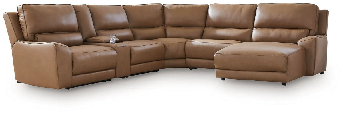 DeepWakes Power Reclining Sectional | Chaise Included | Ultra-Stylish Design | 130 Inch Length