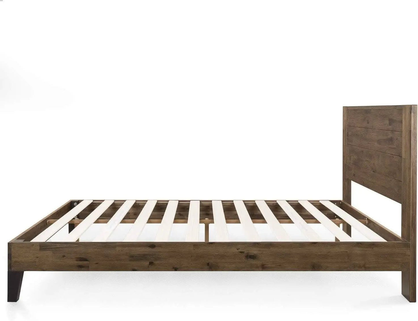 Queen Size Solid Wood Platform Bed Frame With Headboard from PriceLows™