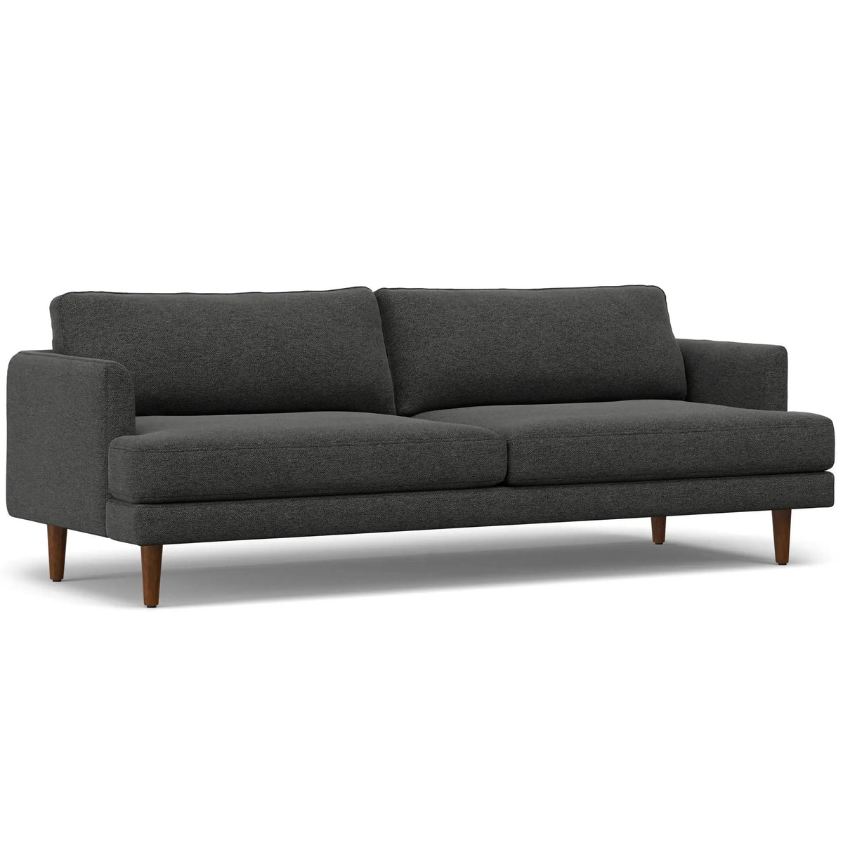 Livingston Upholstered Sofa | Genuine Aniline Leather | 7 Inch Thick Cushions | 76 Inch Length