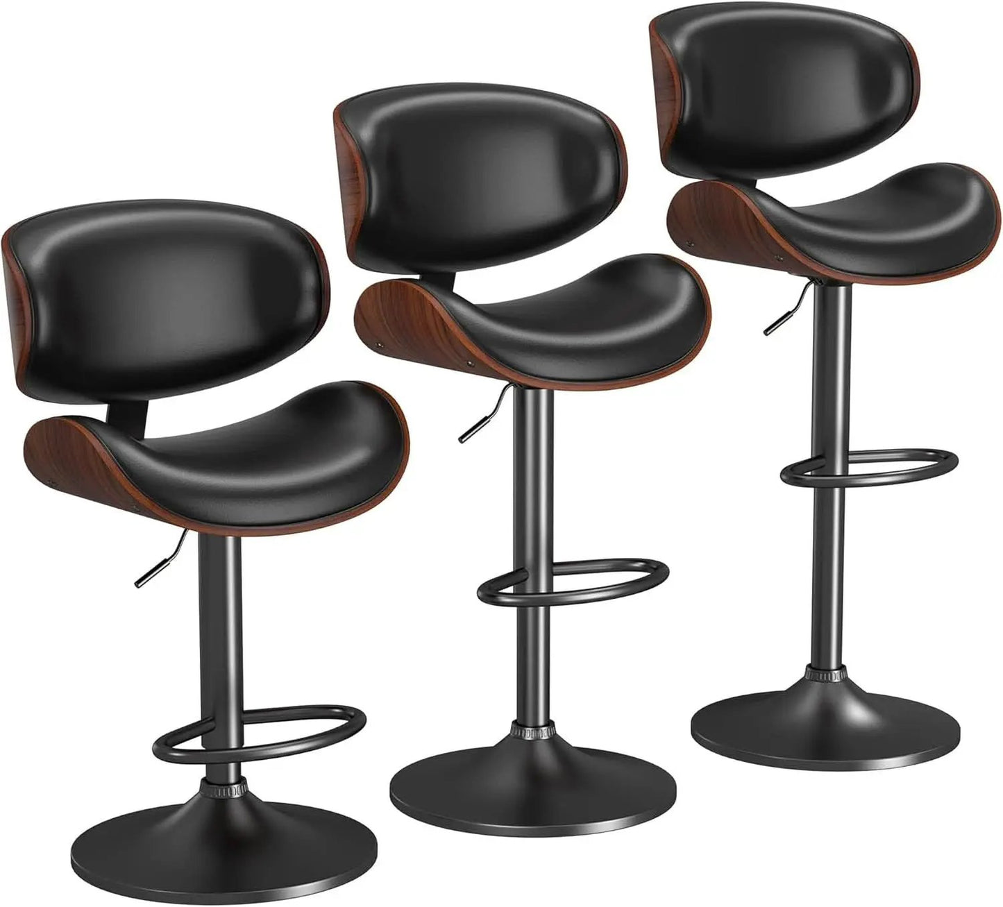 Mid Century Modern Bar Stools Set of Three from PriceLows™