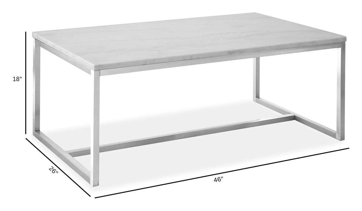 Esme Rectangular Table | 3 Pieces | Marble | Living Room