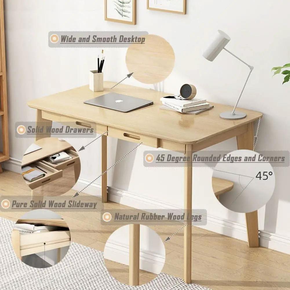 Premium Multifunctional Solid Wood Writing Desk Drawer from PriceLows™