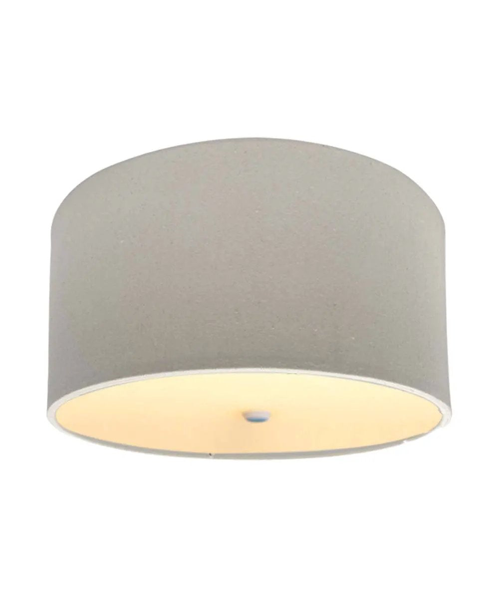 Flush Mount Conversion Kit | Oatmeal Linen Drum | 16 Inch Width