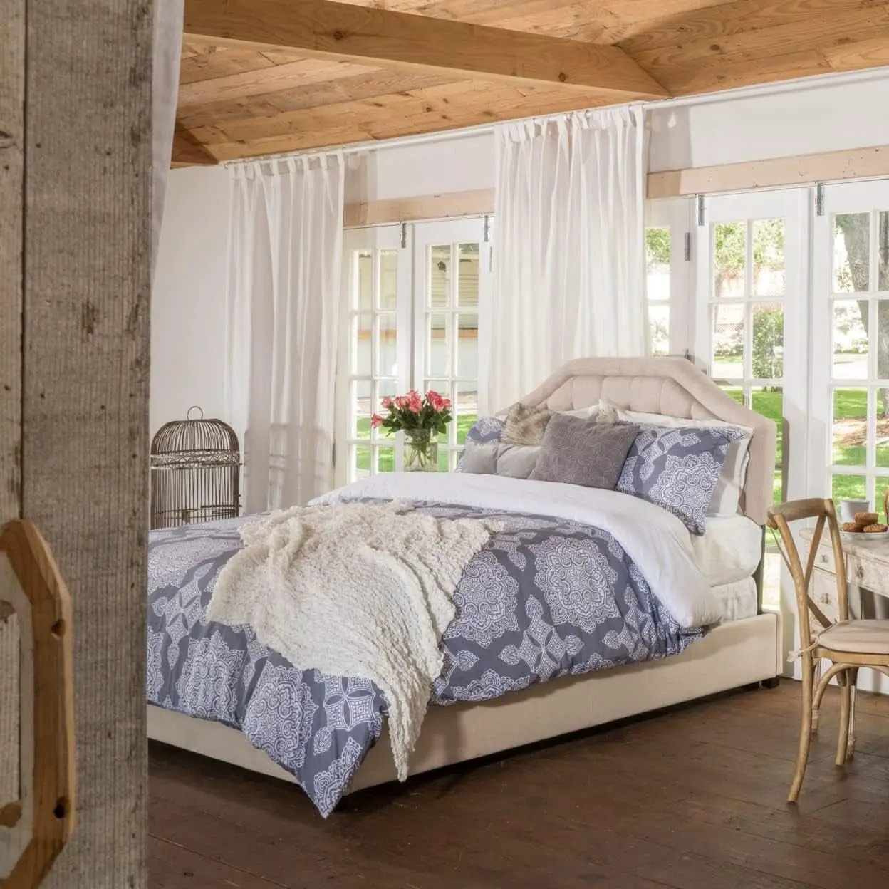 Luxurious Light Beige King Headboard for Elegant Bedrooms from PriceLows™