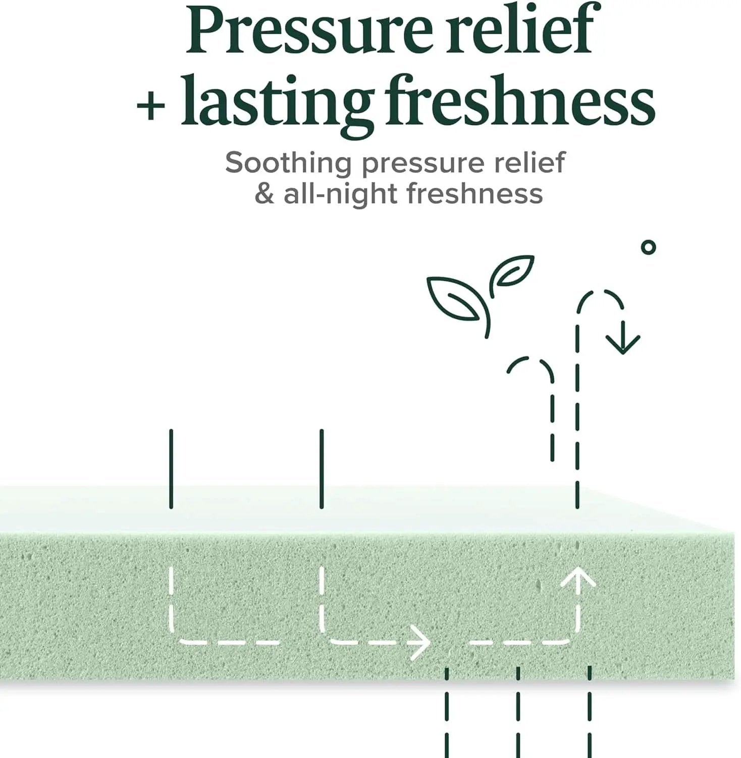 Twin Green Tea Infused Memory Foam Mattress Medium Firm from PriceLows™