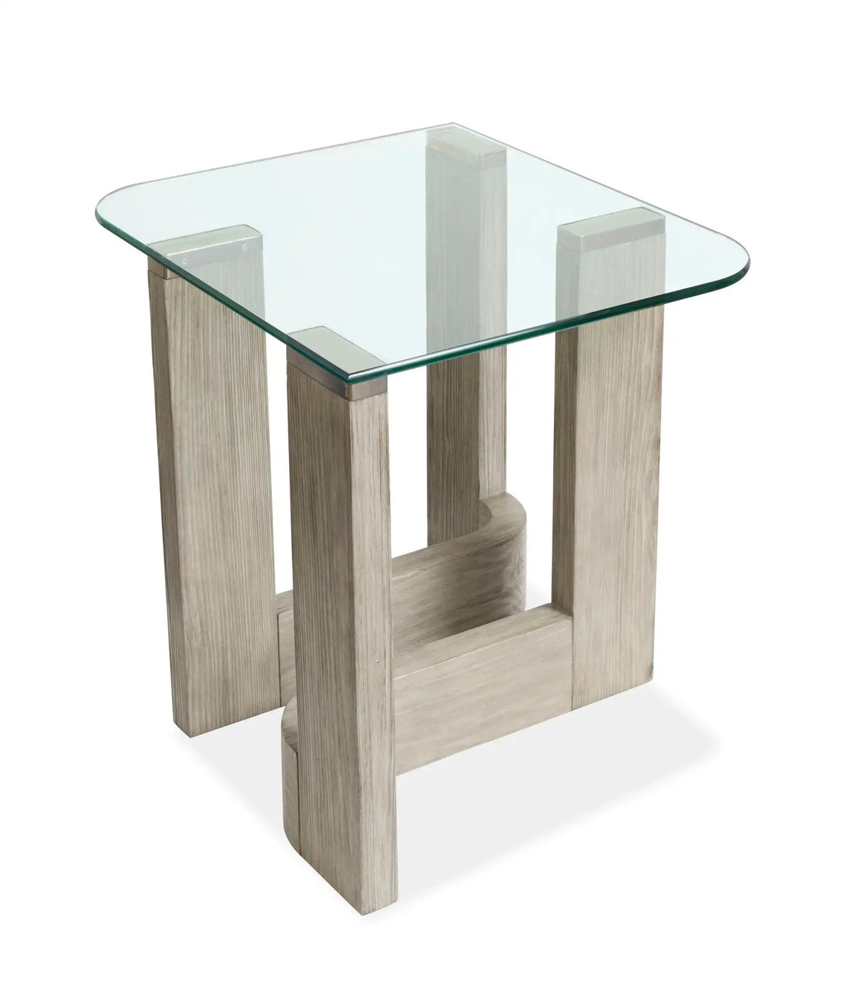 Bartlett Rectangular End Table | Smokey Pine Finish | Modern Contemporary Style | 26 Inch Width