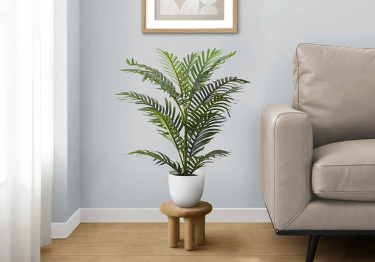 28" Tall, Artificial Plant, Palm Tree, Indoor, Faux, Fake, Floor, Greenery, Potted | 26 x 24 x 27.5 in | Home Furniture | White