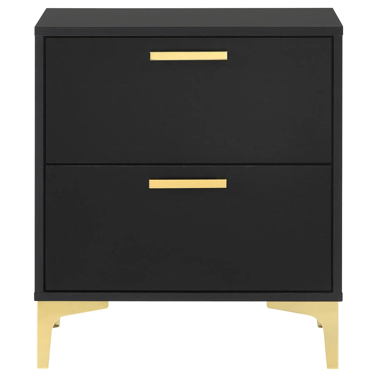 Kendall 2-drawer Nightstand | 21.75 x 15.75 x 24.75 in | 2-Drawer | Black