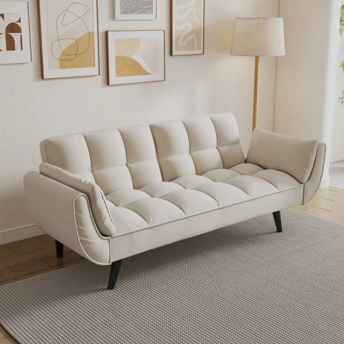 Convertible Sofa | Two Seater | Adjustable Back | Compact