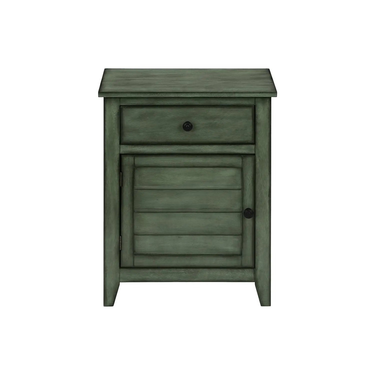 Accent Nightstand | Transitional Coastal Style | Storage Drawer | Spacious Tabletop