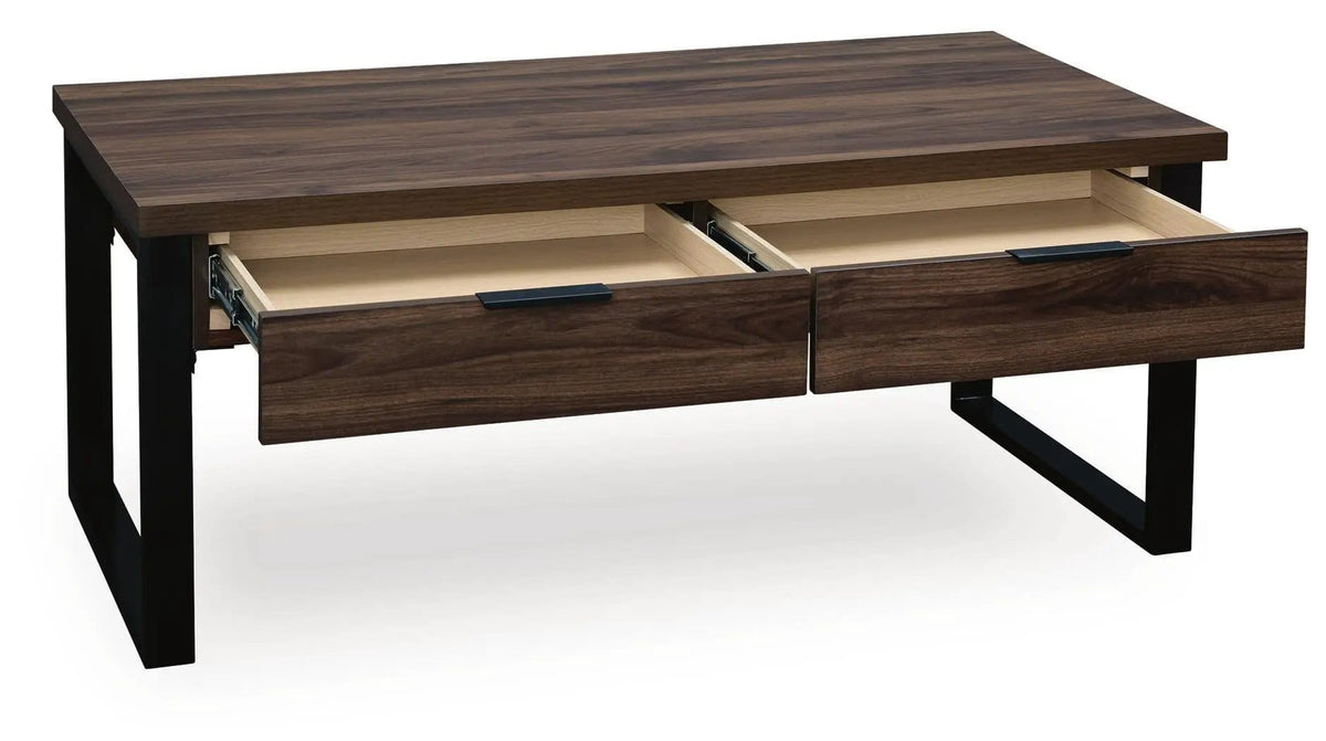 Wickman Falls Rectangular Table | 2 Pieces | Metal & Wood | Home