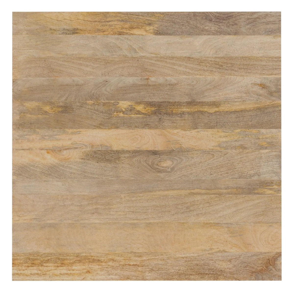 Hunter Dining Table | 66 Inch Width | Solid Mango Wood Top | Hairpin-Style Iron Base