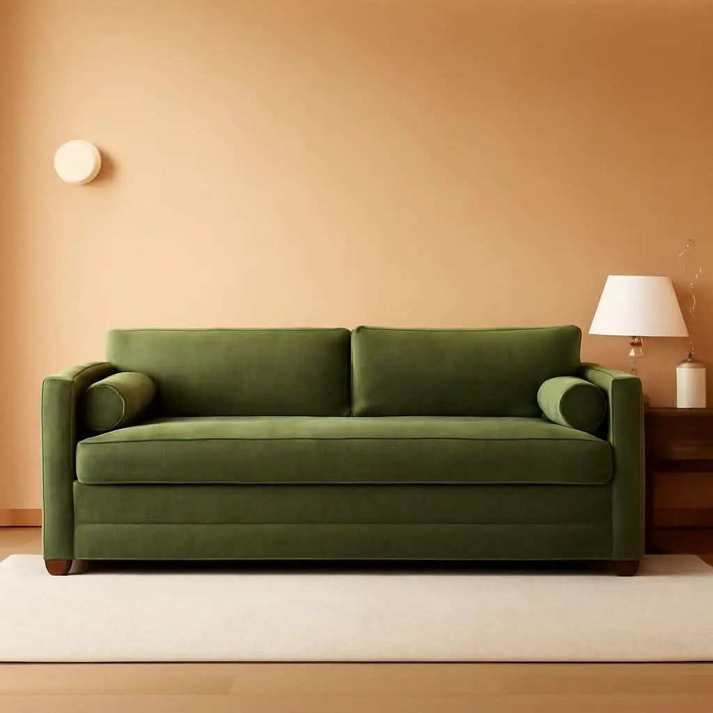 EightyTwoInches Pull Out Sofa Bed With Hidden Mattress from PriceLows™