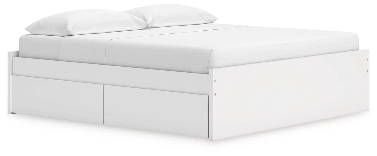 Platform Bed | Four Storage Drawers | Clean Minimal Design