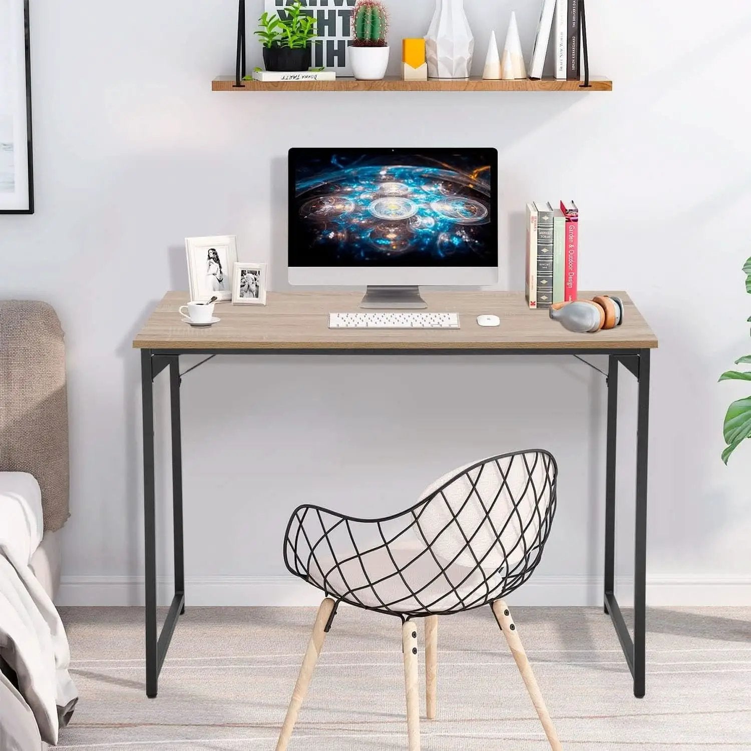 39 Inch Computer Desk With Adjustable Feet For Home Office from PriceLows™