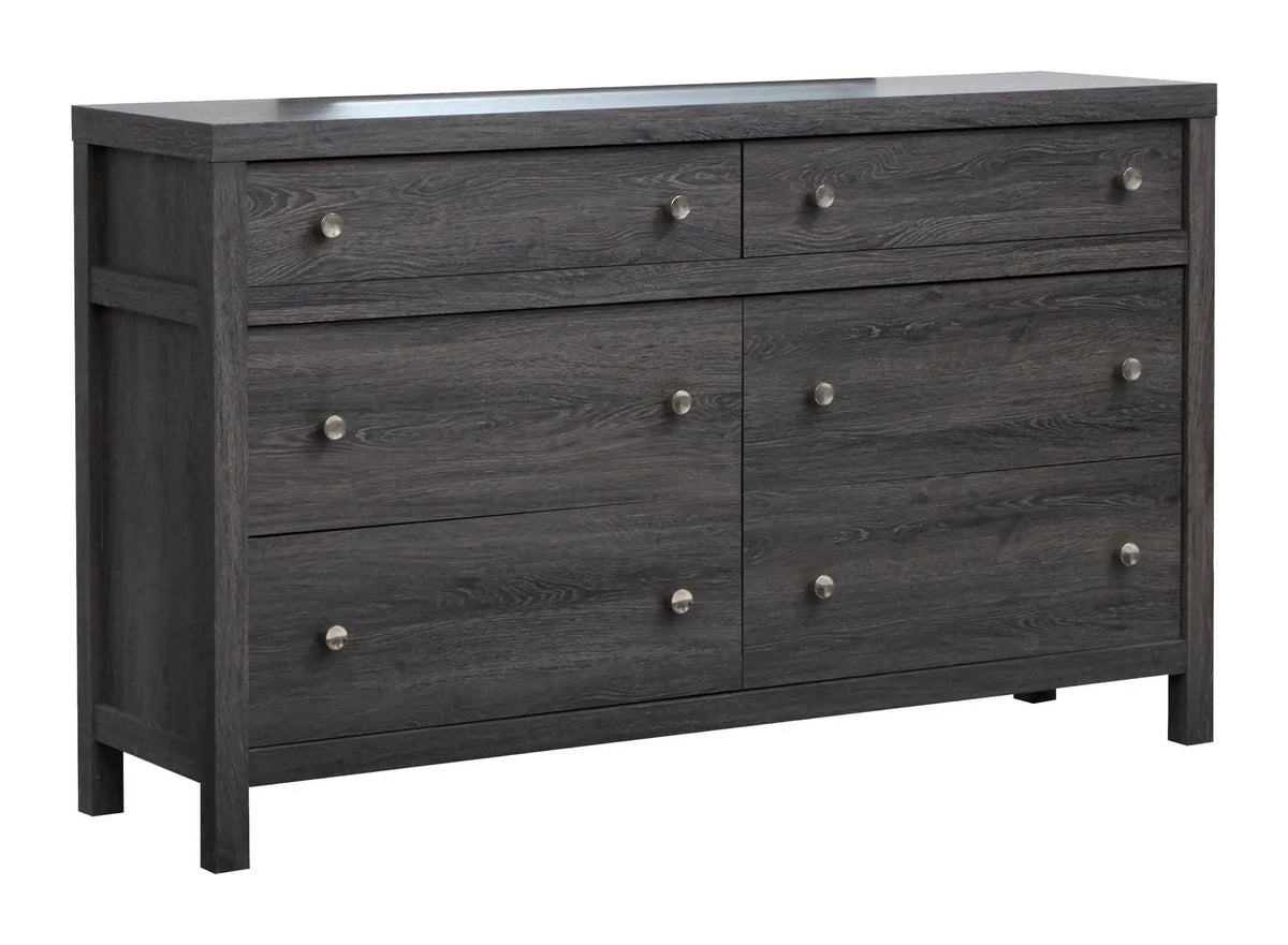 Merrifield Double Drawer Dresser | 4 Pieces | Oak Veneer | Bedroom