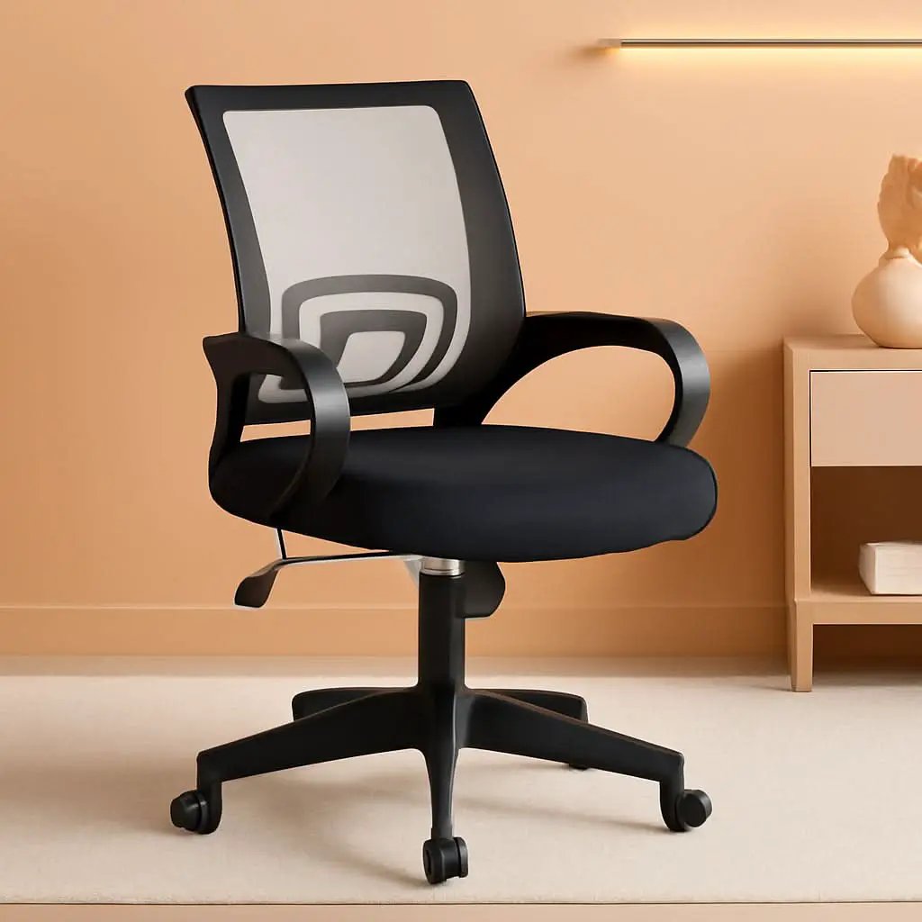 Ergonomic Mesh Office Chair With Lumbar Support Black from PriceLows™