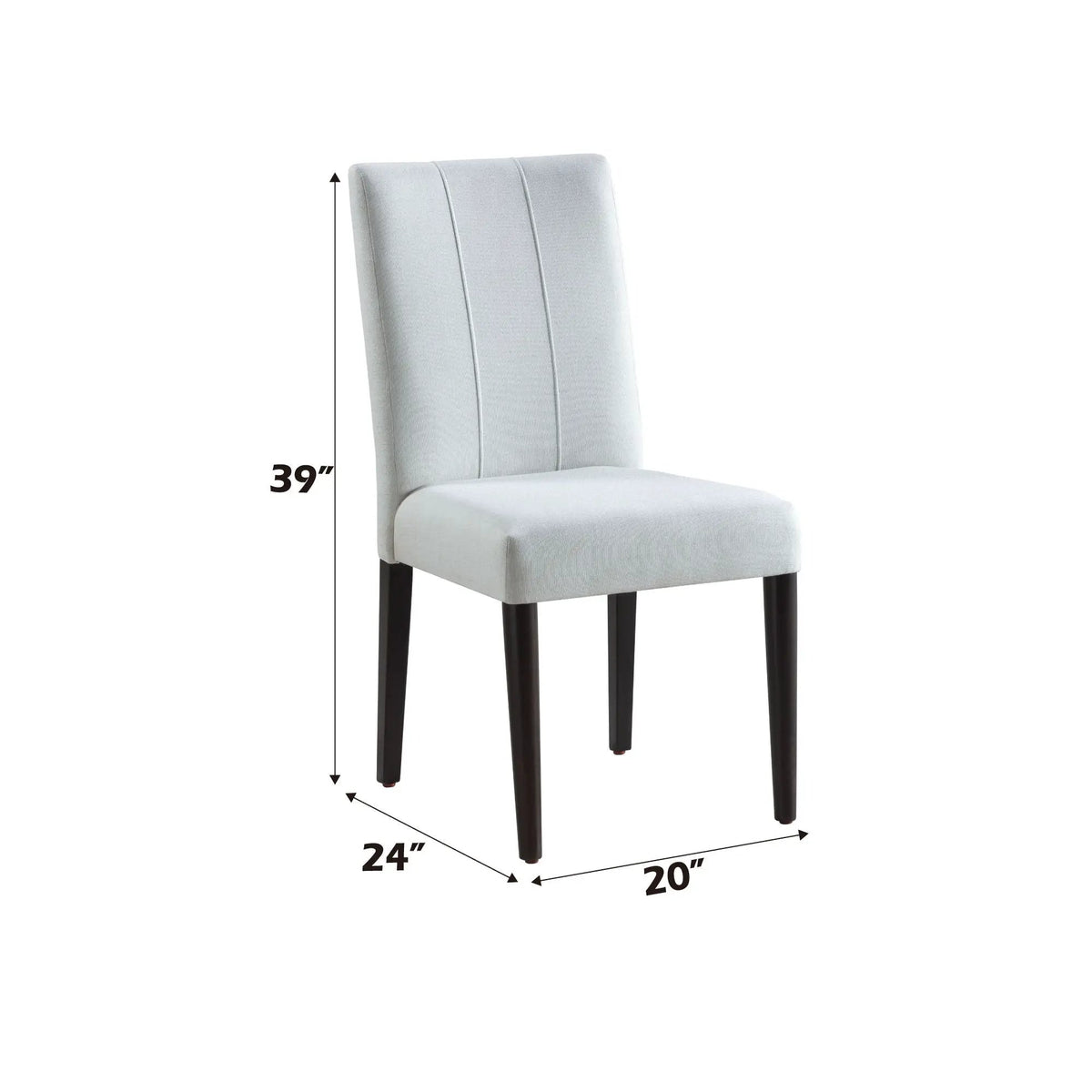 Carena Side Chairs | Set Of 2 | White | Double Pedestal Base