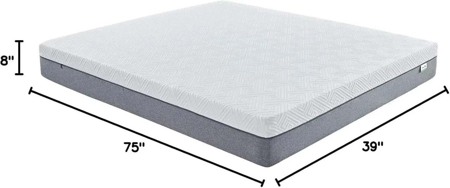 Twin Gel Memory Foam Mattress For Plush Sleep Comfort from PriceLows™