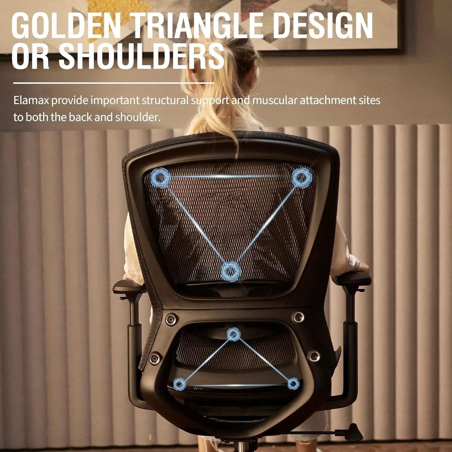 Ergonomic Mesh Office Chair With Adjustable Lumbar Support from PriceLows™