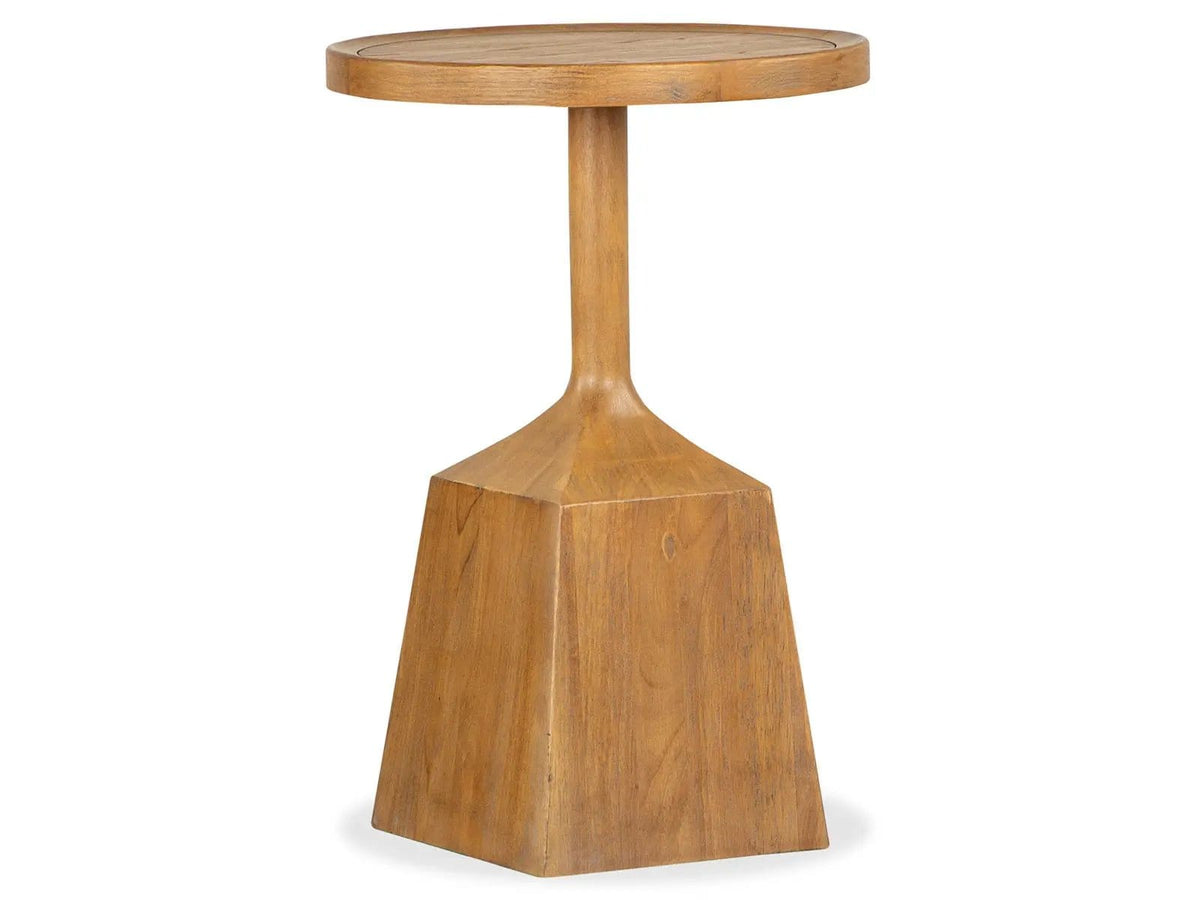 Lindon Round Pedestal Accent End Table | 2 Pieces | Living Room Furniture | Living Room