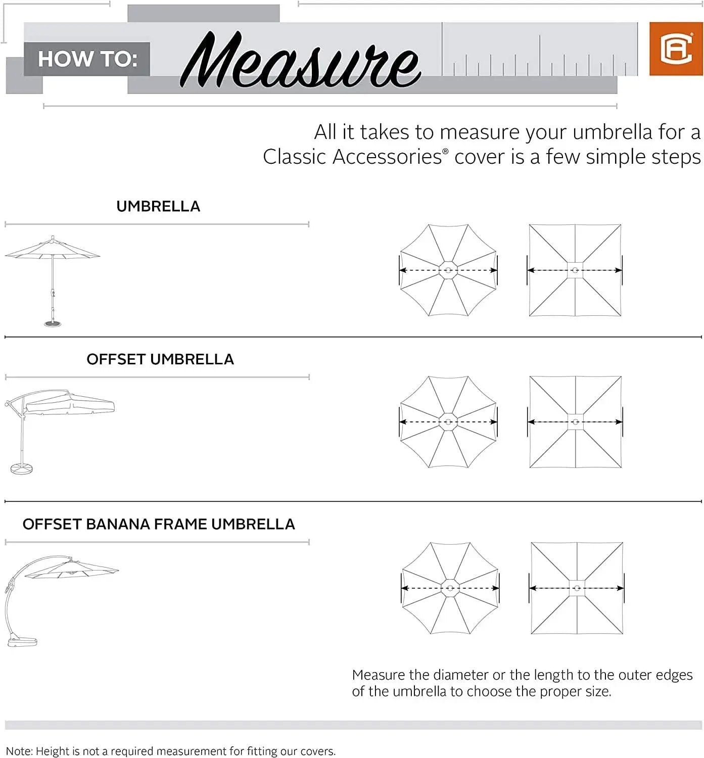 Waterproof 13ft Offset Umbrella and Frame Cover Set from PriceLows™