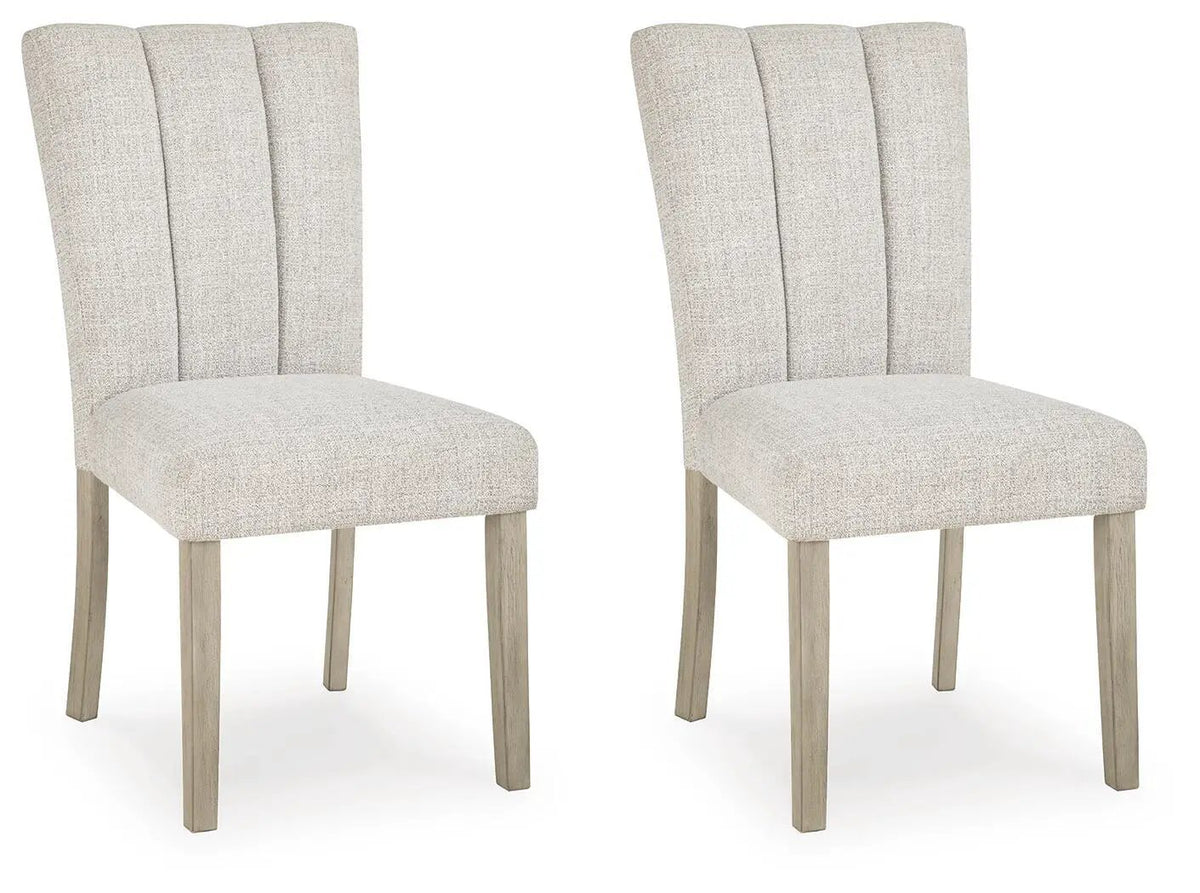 Larawyn Dining Side Chairs | Set Of 2 | Bisque | Upholstered Seats