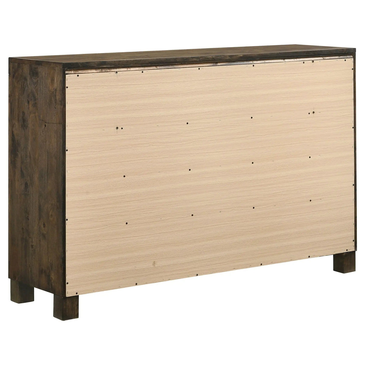 Woodmont 8-drawer Dresser Rustic Golden | 57.5 x 16.25 x 39 in | Wood | Brown