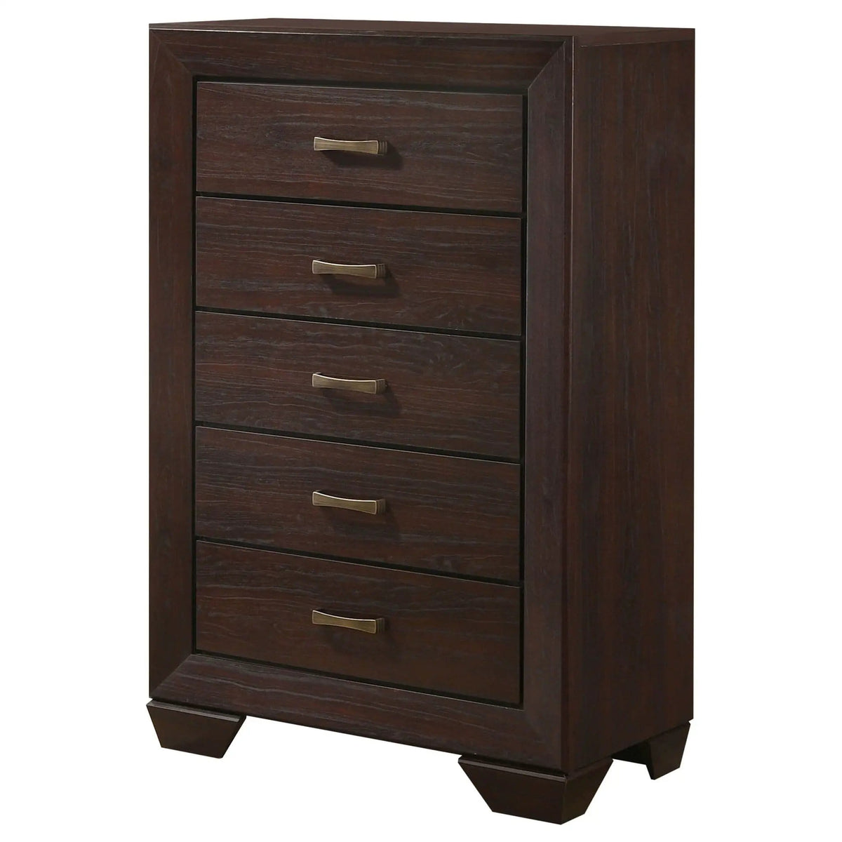 Kauffman 5-drawer Bedroom Chest Dark Cocoa | 33 x 16.5 x 50.5 in | 5-Drawer | Bedroom