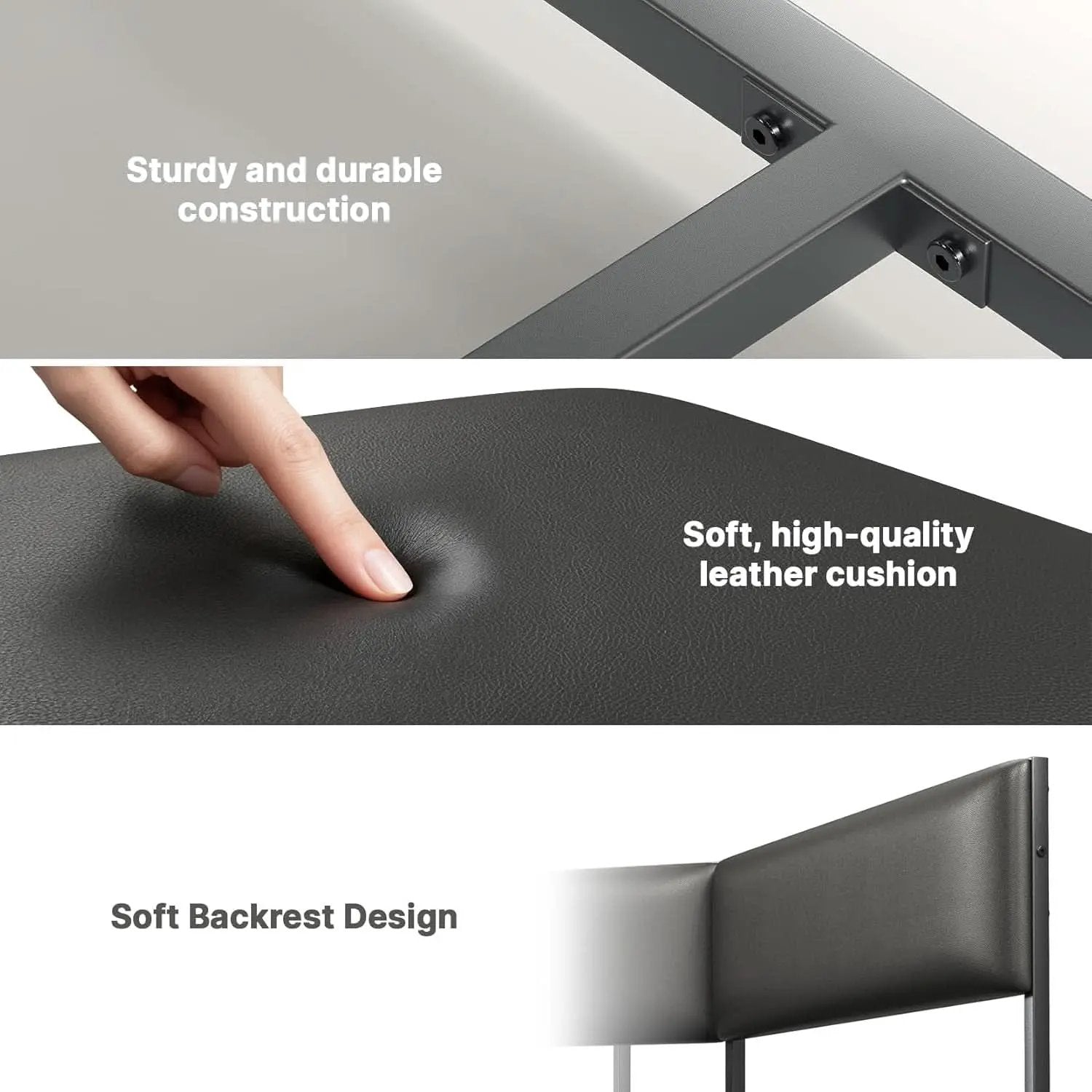 Corner Dining Table Set Space Saving Graphite Grey 4To6 from PriceLows™