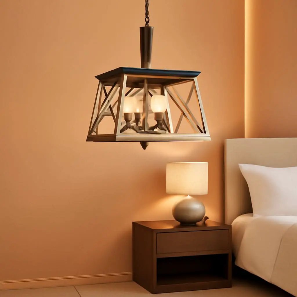 4 Light Farmhouse Vintage Chandelier White Oak Finish from PriceLows™