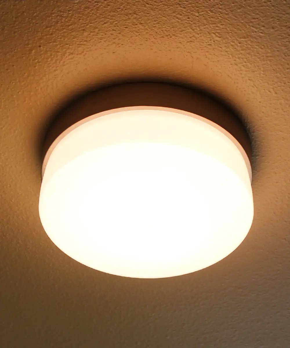 LED Flush Mount Fixture | 11 Inch Width | 1 Light | Satin Silver Finish