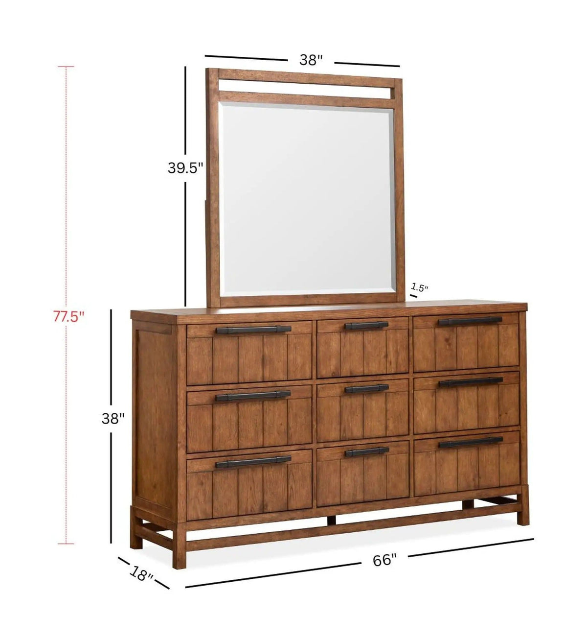 Conway Drawer Dresser | 2 Pieces | Bedroom Furniture | Bedroom