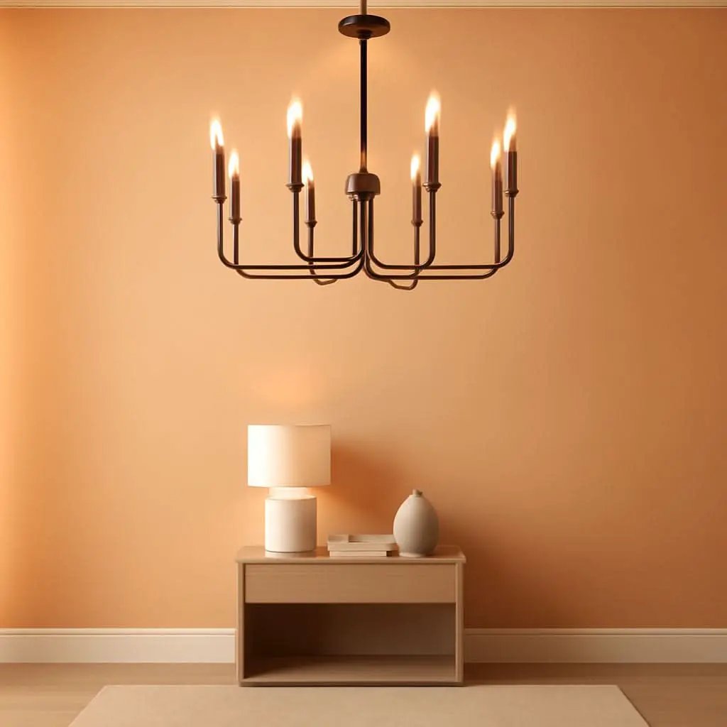 Rustic Black 6 Light Farmhouse Chandelier For Dining Room from PriceLows™